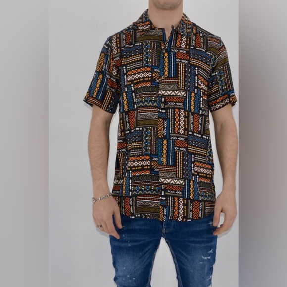 Only and Sons Men’s Button Up T-Shirt - Picture 1 of 7